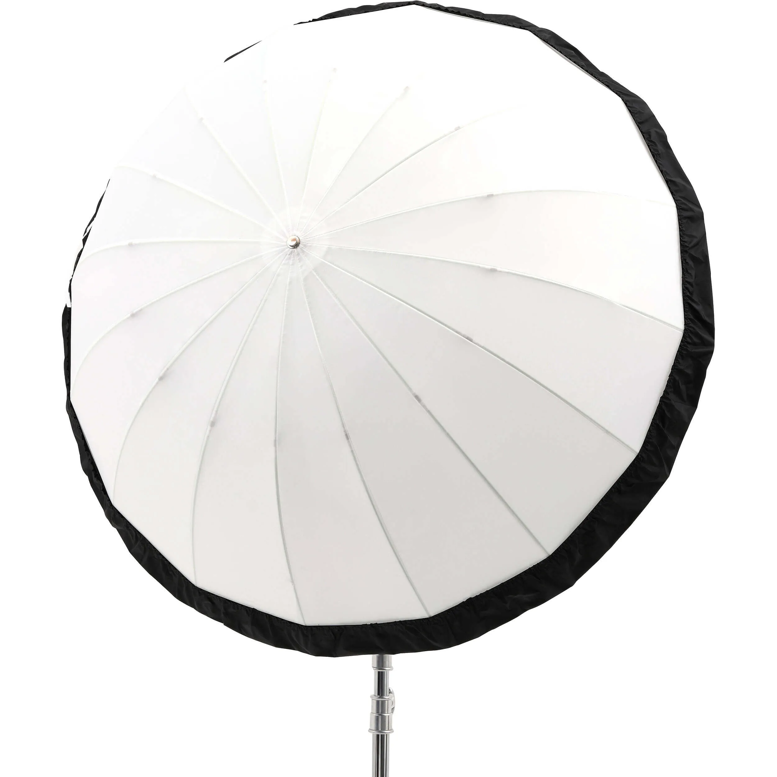 130cm Parabolic Shoot-Through Umbrella with Black/Silver Cover