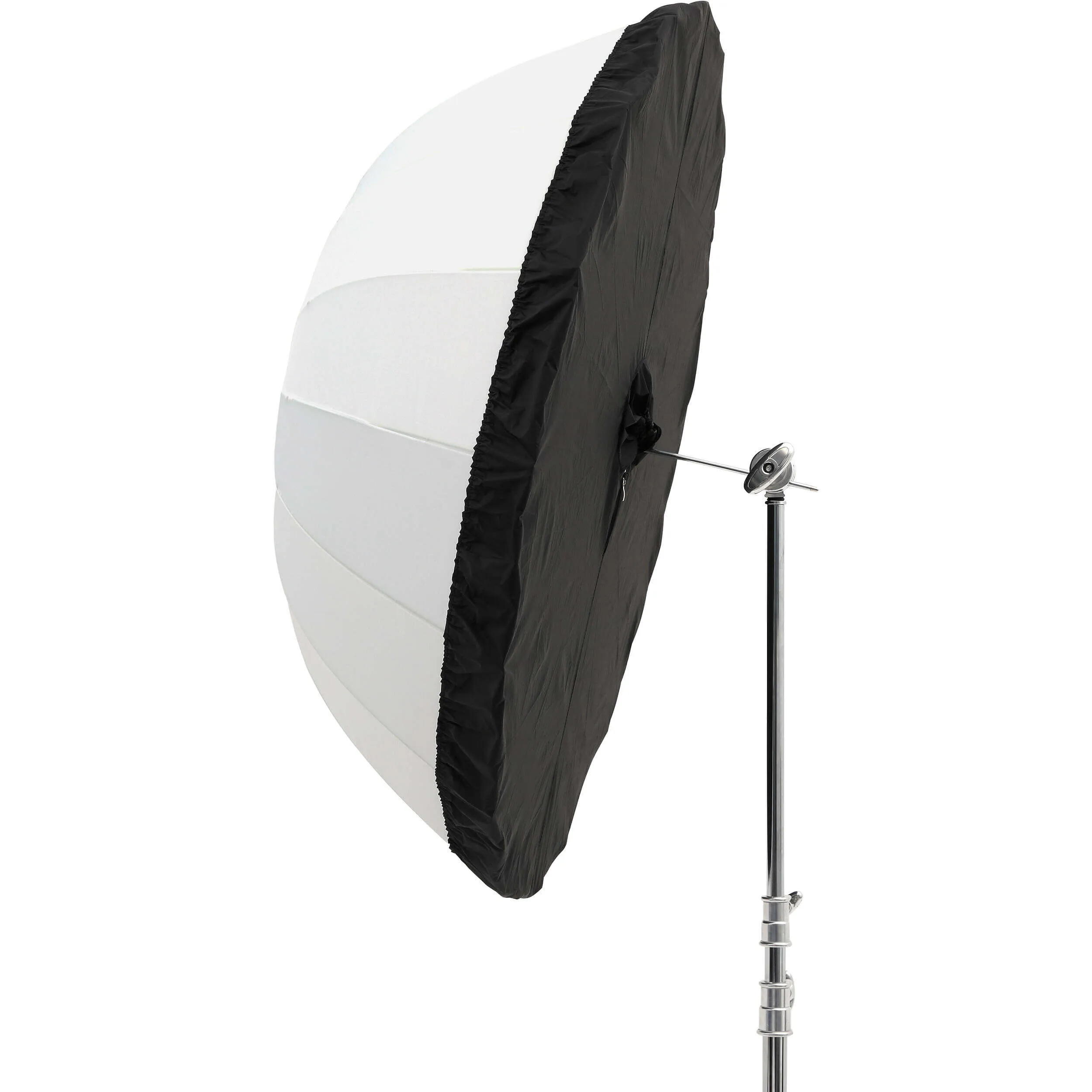 130cm Parabolic Shoot-Through Umbrella with Black/Silver Cover