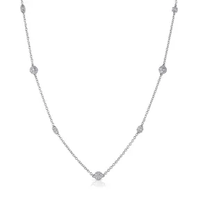 White Gold 18kt Necklace with 0.50ctw Diamond Cube and Sphere - Enhanced	TokenNameIdentifier.