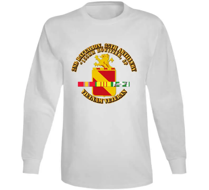 2nd Battalion, 35th Artillery w SVC Ribbon T Shirt