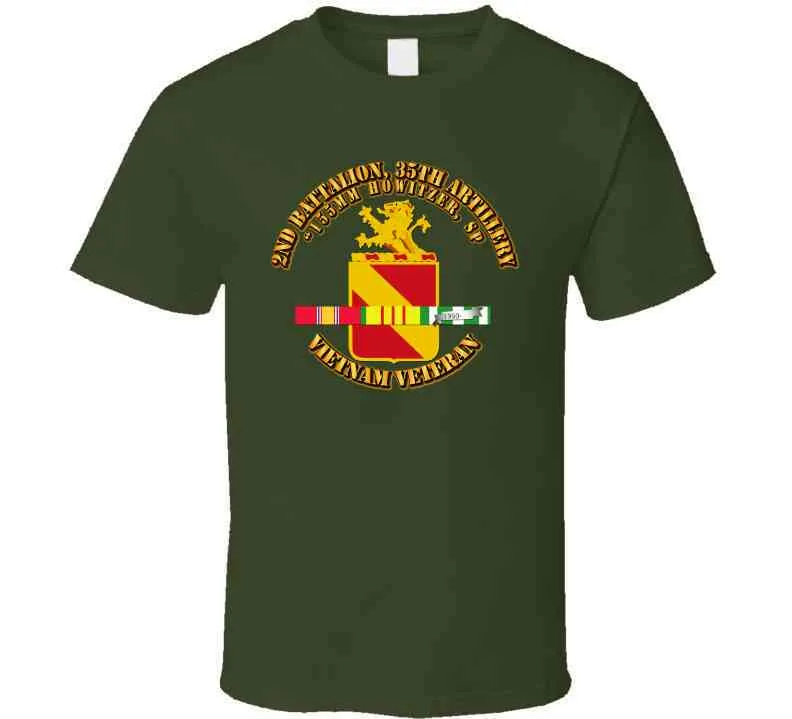 2nd Battalion, 35th Artillery w SVC Ribbon T Shirt