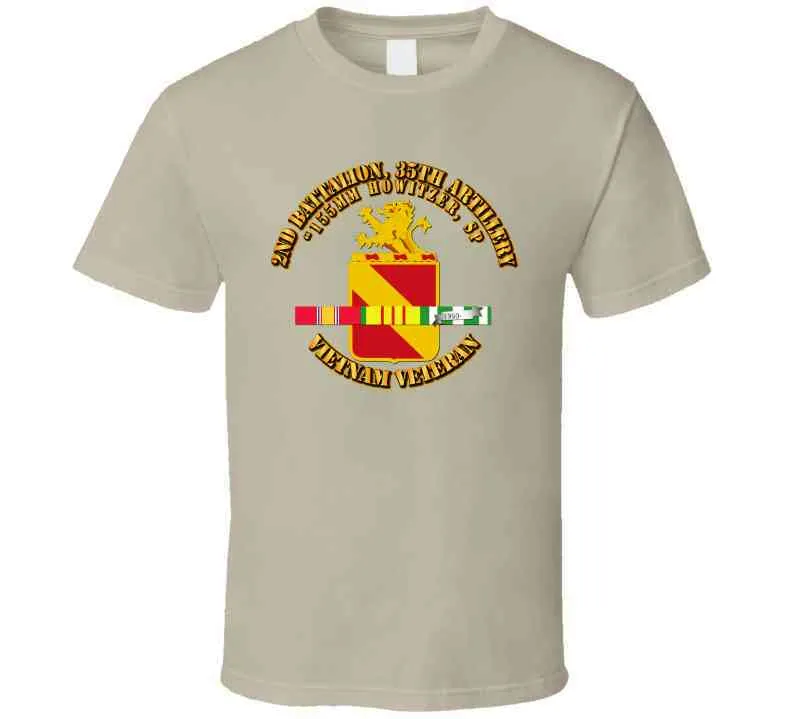 2nd Battalion, 35th Artillery w SVC Ribbon T Shirt