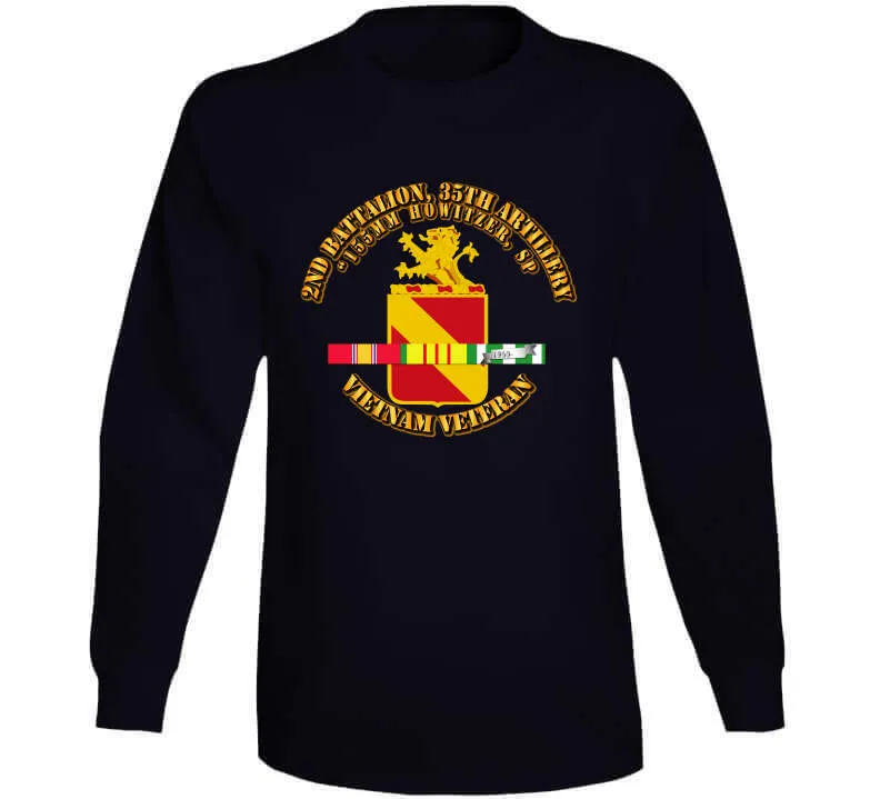 2nd Battalion, 35th Artillery w SVC Ribbon T Shirt