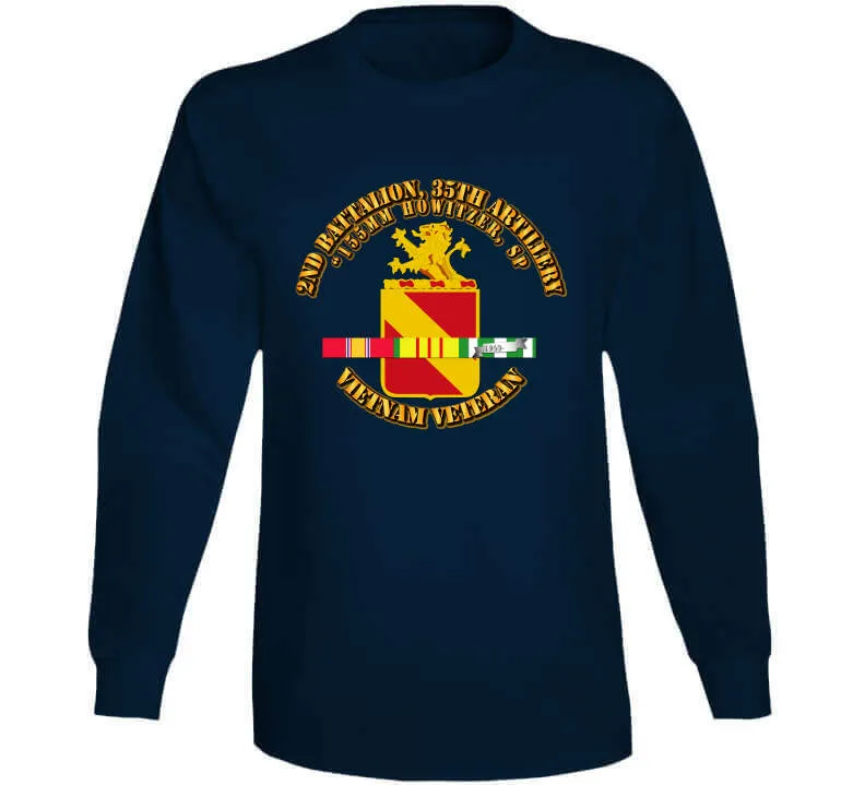 2nd Battalion, 35th Artillery w SVC Ribbon T Shirt