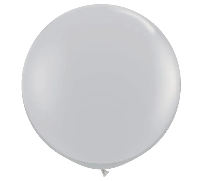 3' Gray Jumbo Balloons