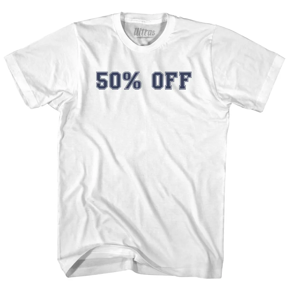 50% OFF Adult Cotton T-shirt