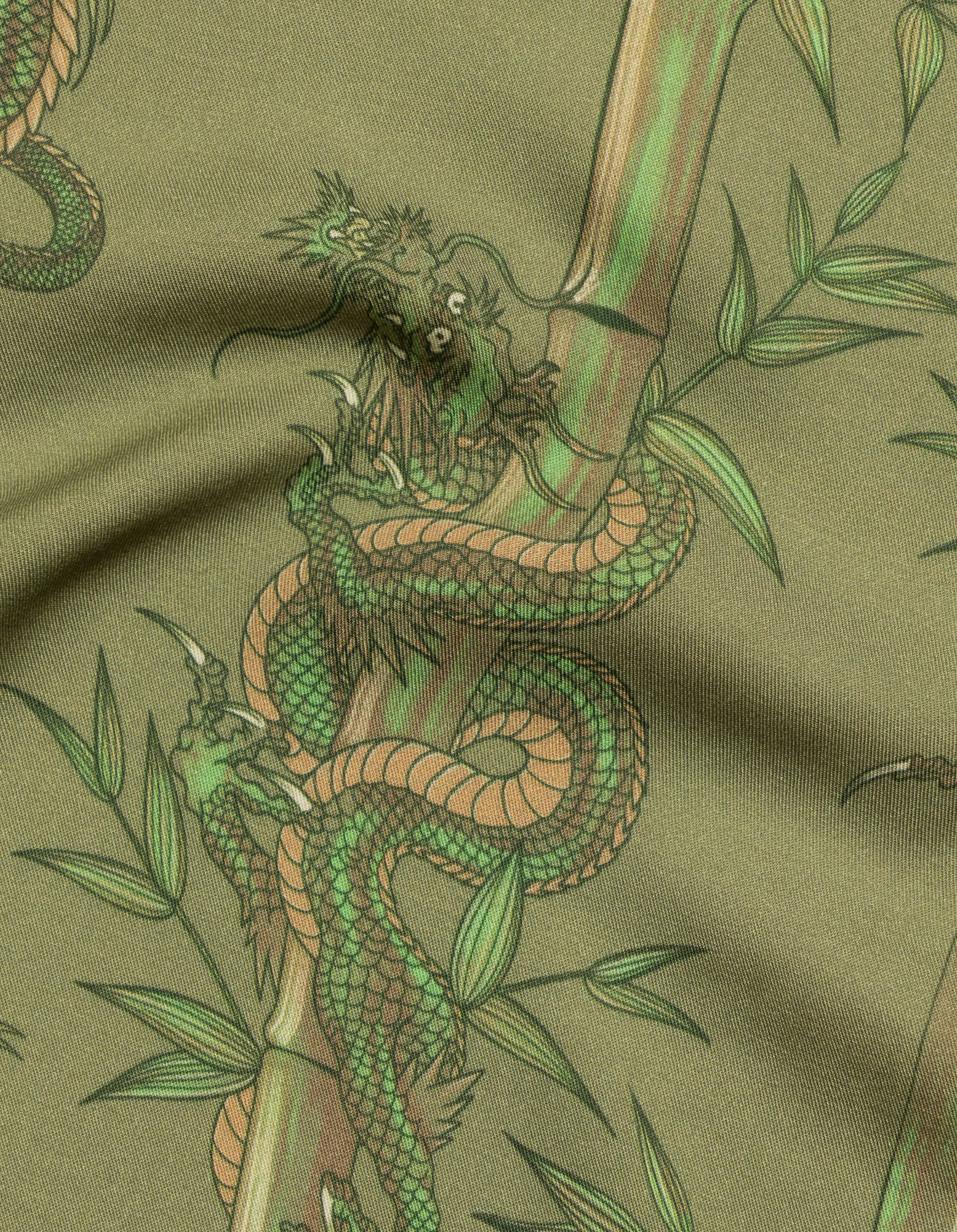 5081 Dragon Bamboo Bandana Olive