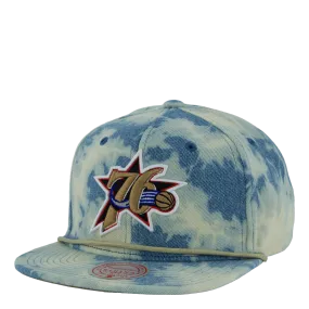 76ers Acid Wash Snapback HWC