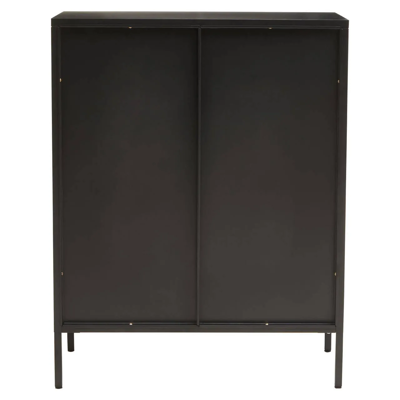 Acier Two Door Black Cabinet