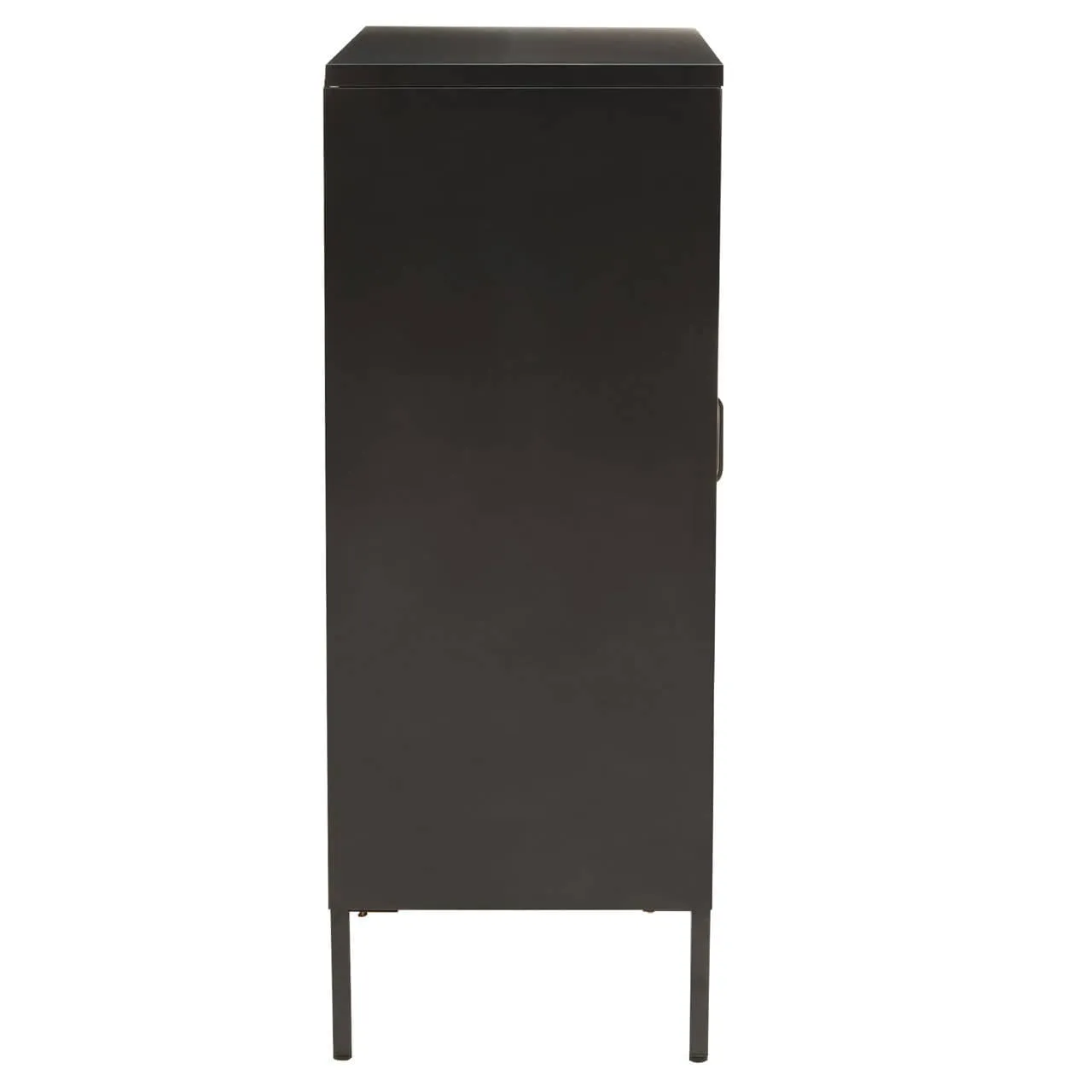 Acier Two Door Black Cabinet