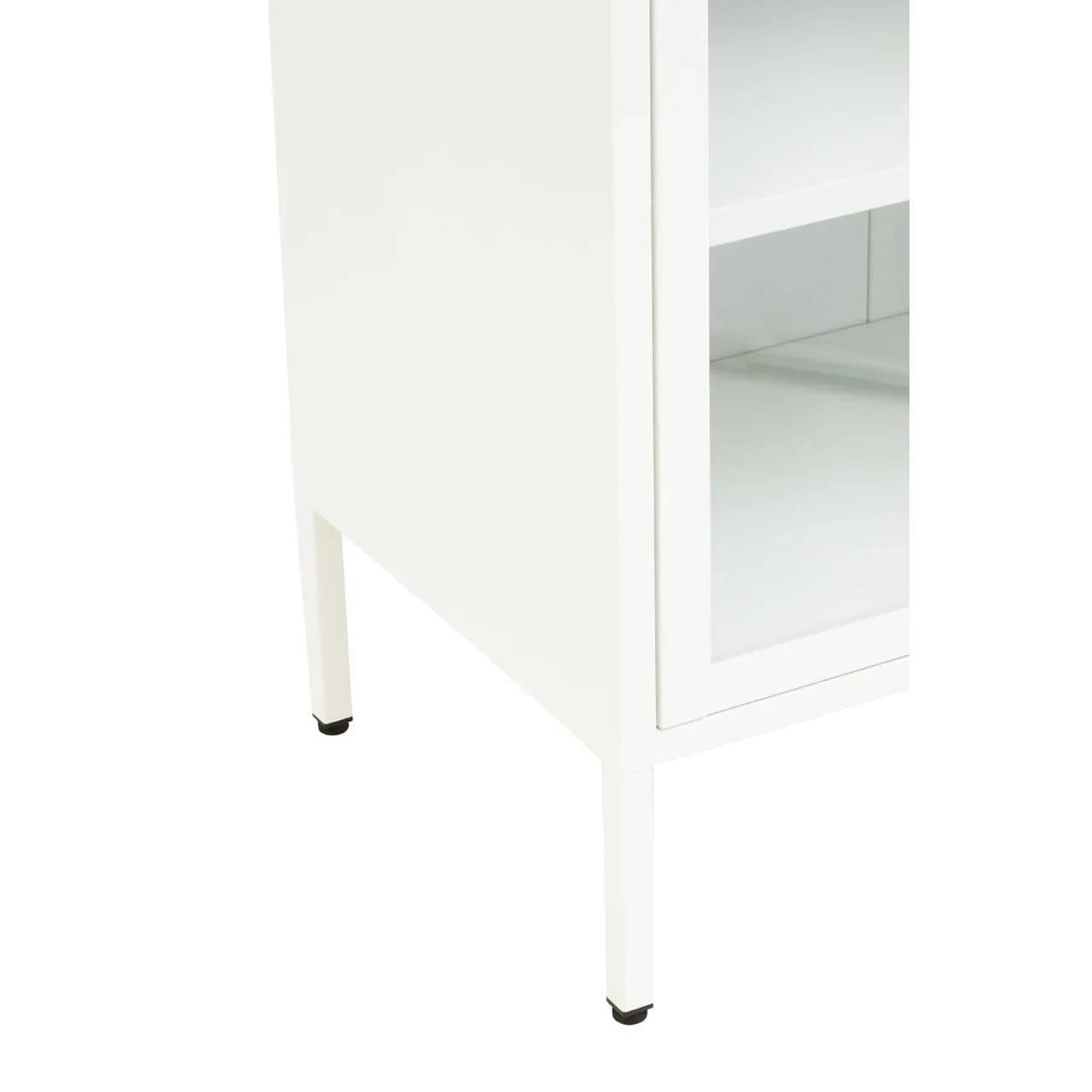 Acier Two Door White Cabinet