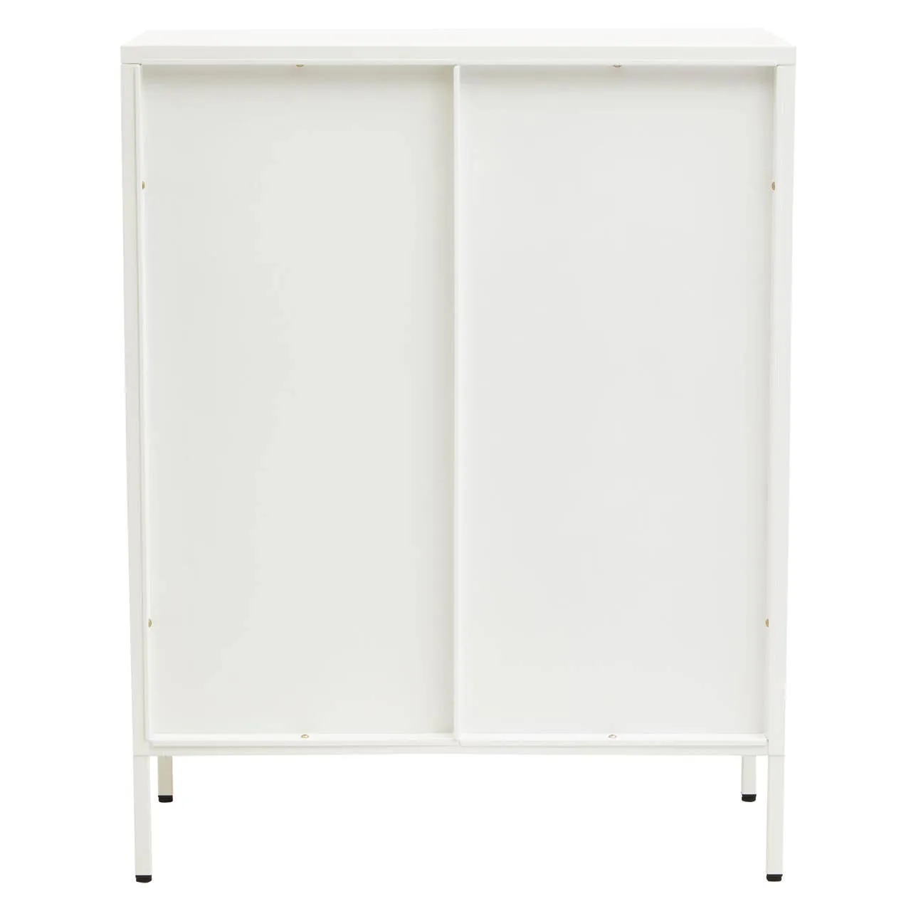 Acier Two Door White Cabinet