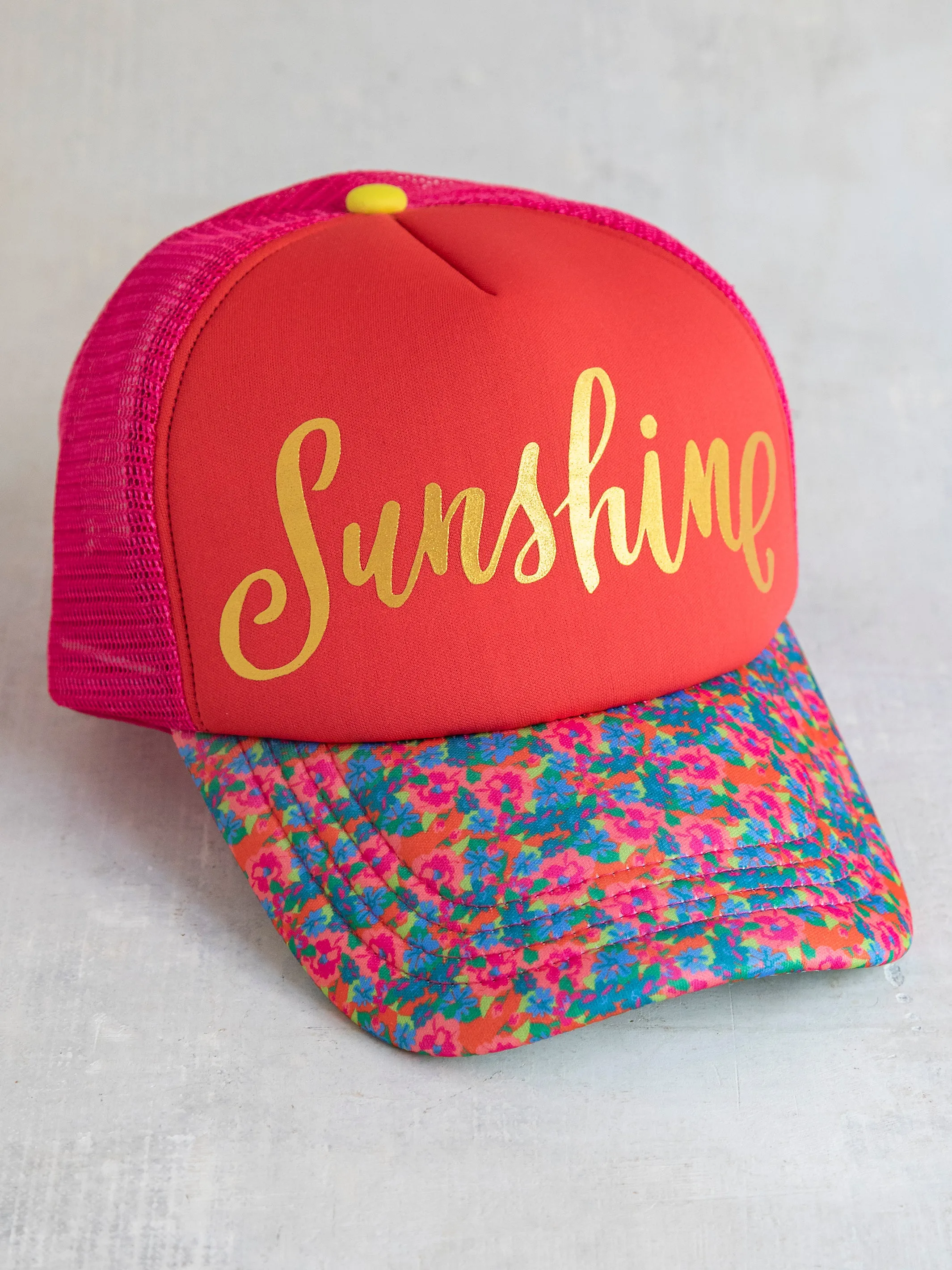 Adjustable Trucker Hat - Sunshine