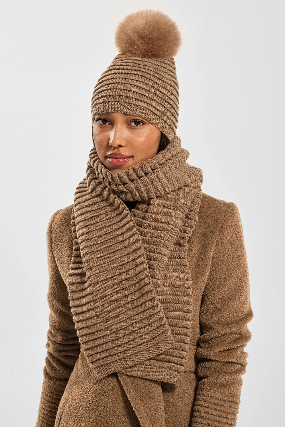 Adult Ribbed Scarf