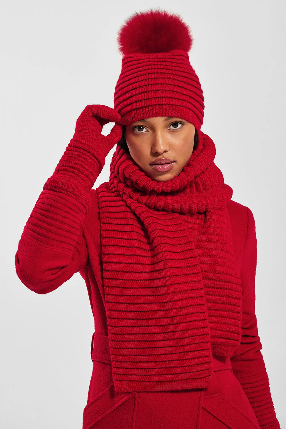 Adult Ribbed Scarf