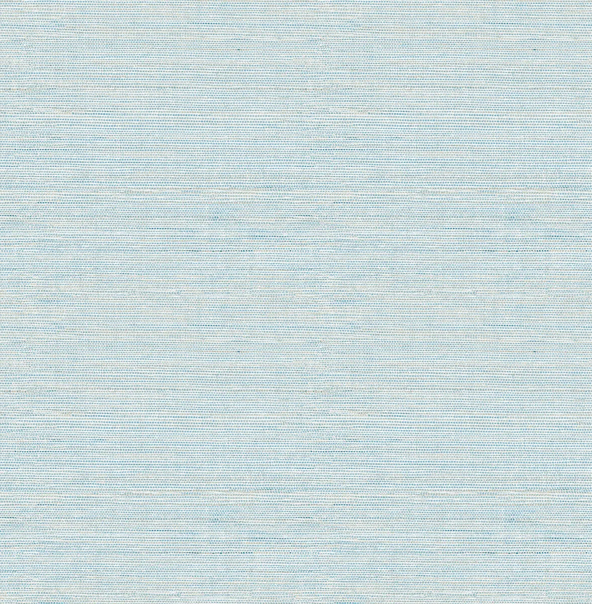 Agave Blue Faux Grasscloth Wallpaper from the Thoreau Collection