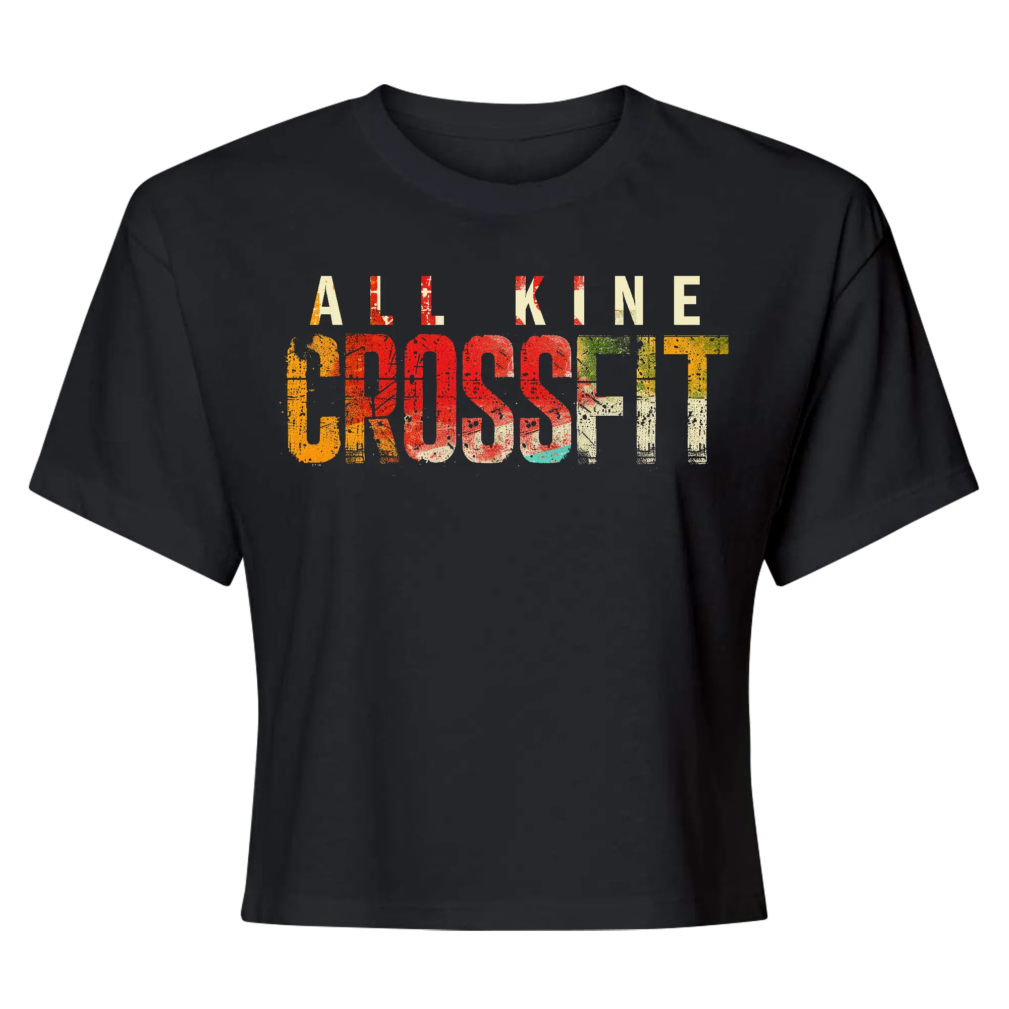 All Kine CrossFit Hot Mess Womens - Crop Top T-Shirt