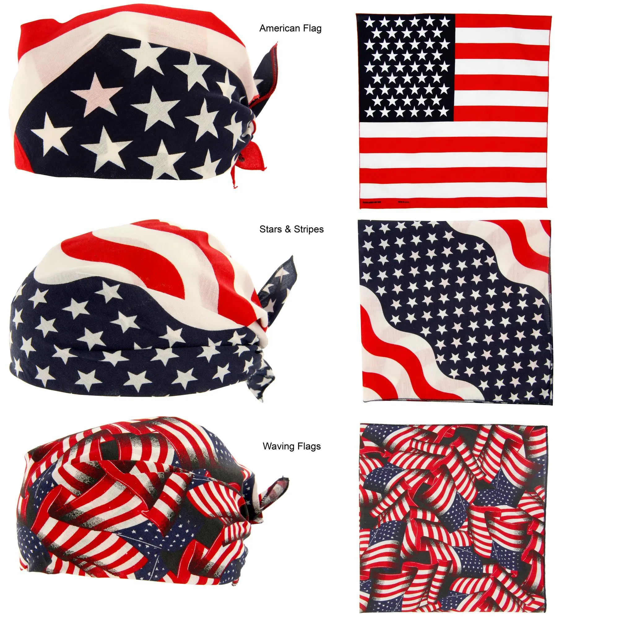 American Flag Bandana