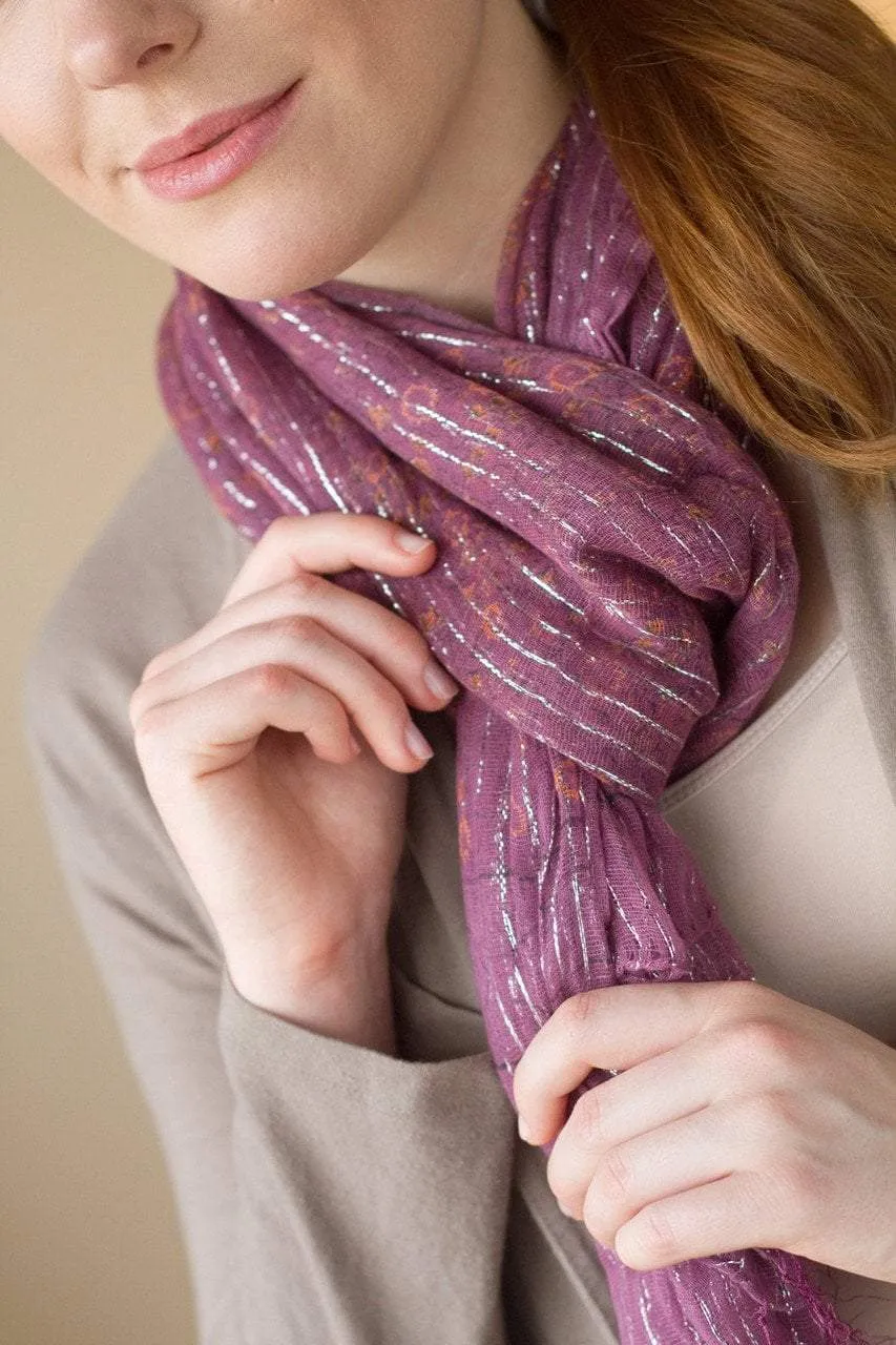 Amethyst Sparkle Scarf