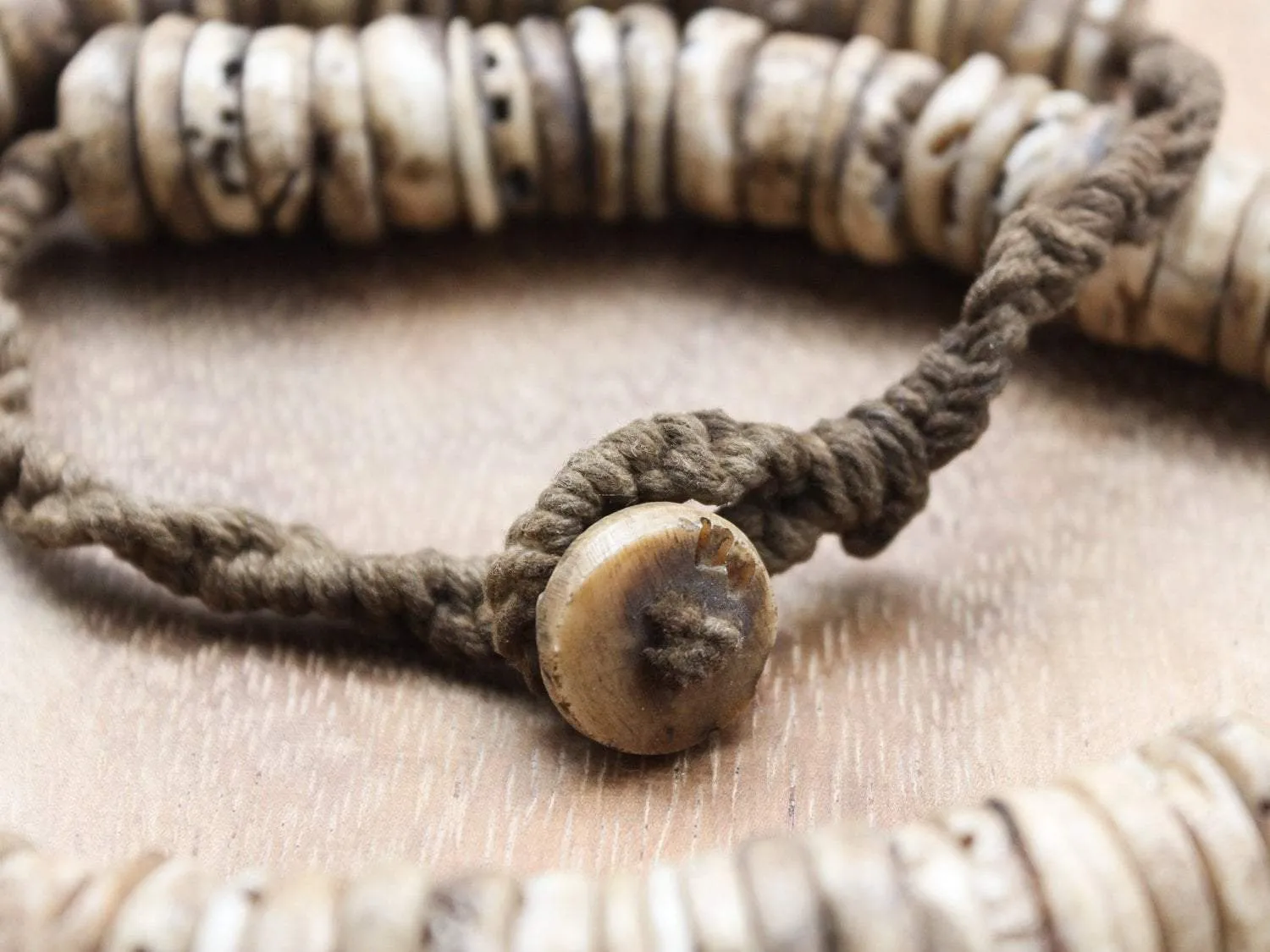 Antique Naga Shell Dharma Necklace