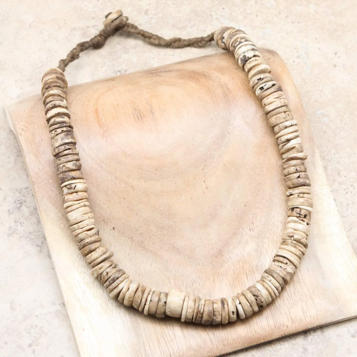 Antique Naga Shell Dharma Necklace