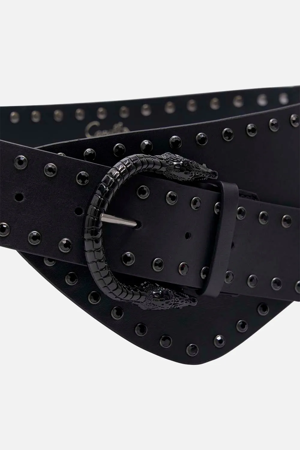 ASYMMETRIC BELT SOLID BLACK