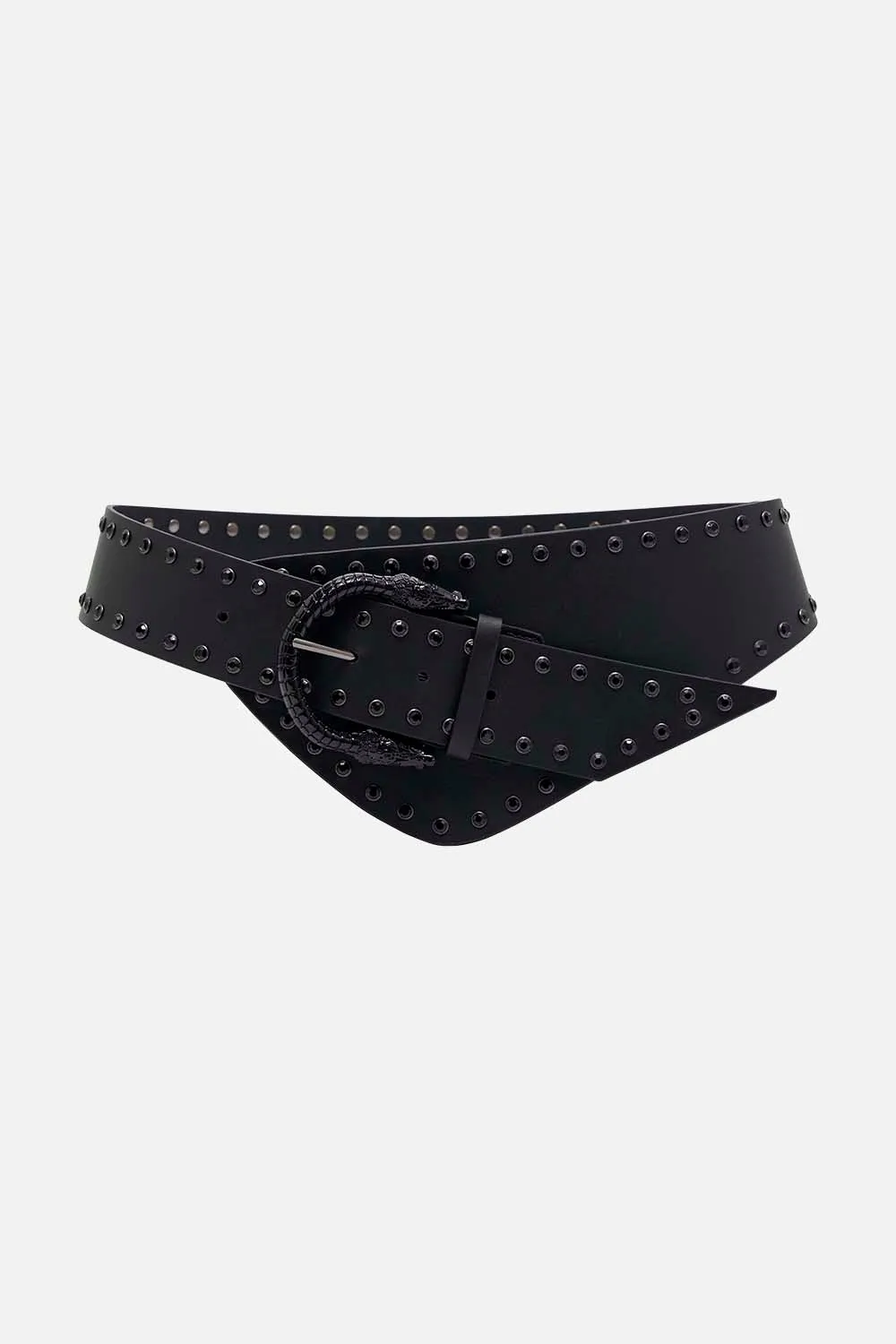 ASYMMETRIC BELT SOLID BLACK