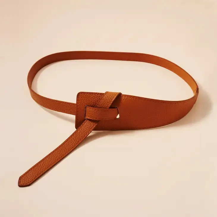 Avenue Zoe Faux Leather Slit Belt