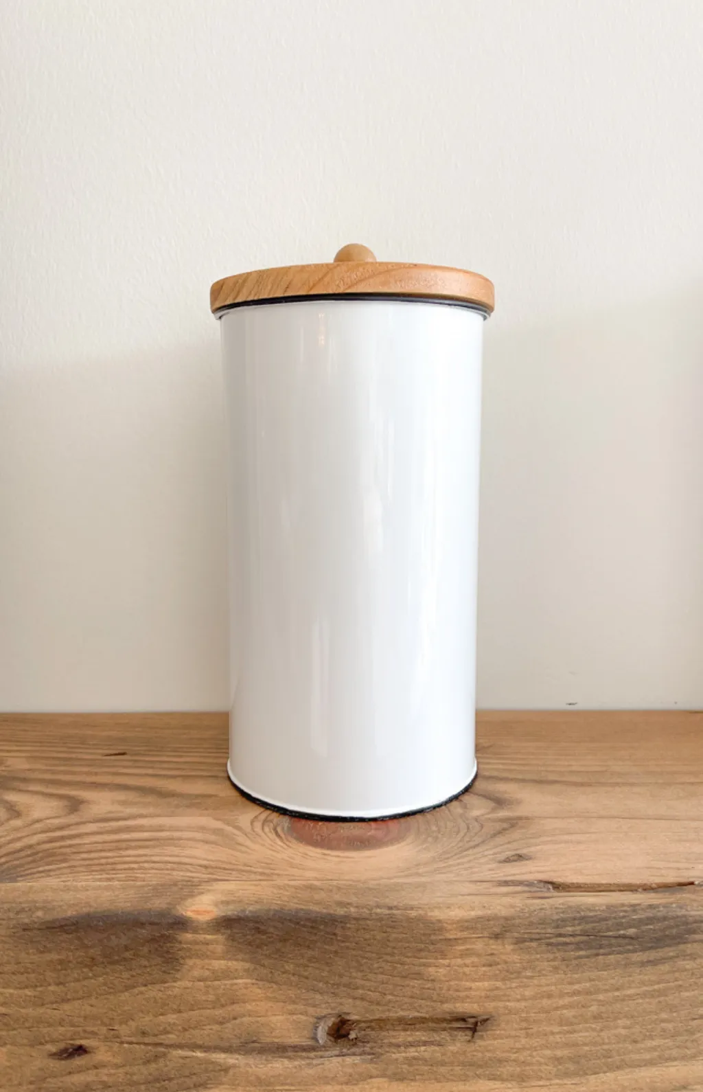 Beckett Canister w/ Wood Top