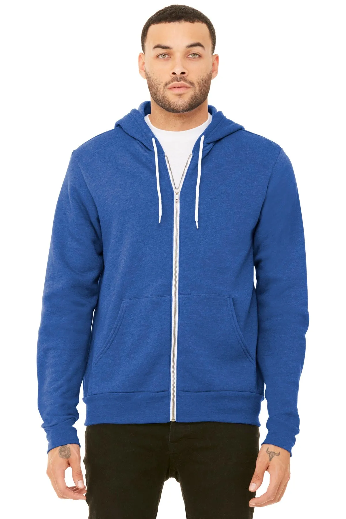 BELLA CANVAS Unisex Sponge Fleece Full-Zip Hoodie. BC3739