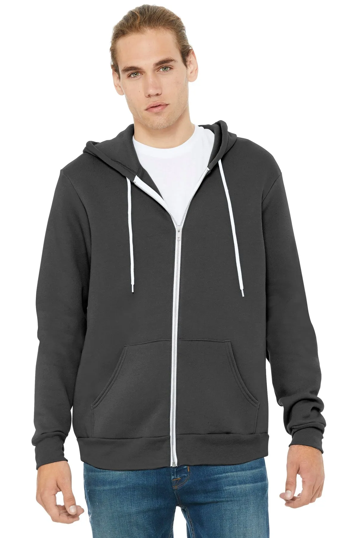 BELLA CANVAS Unisex Sponge Fleece Full-Zip Hoodie. BC3739