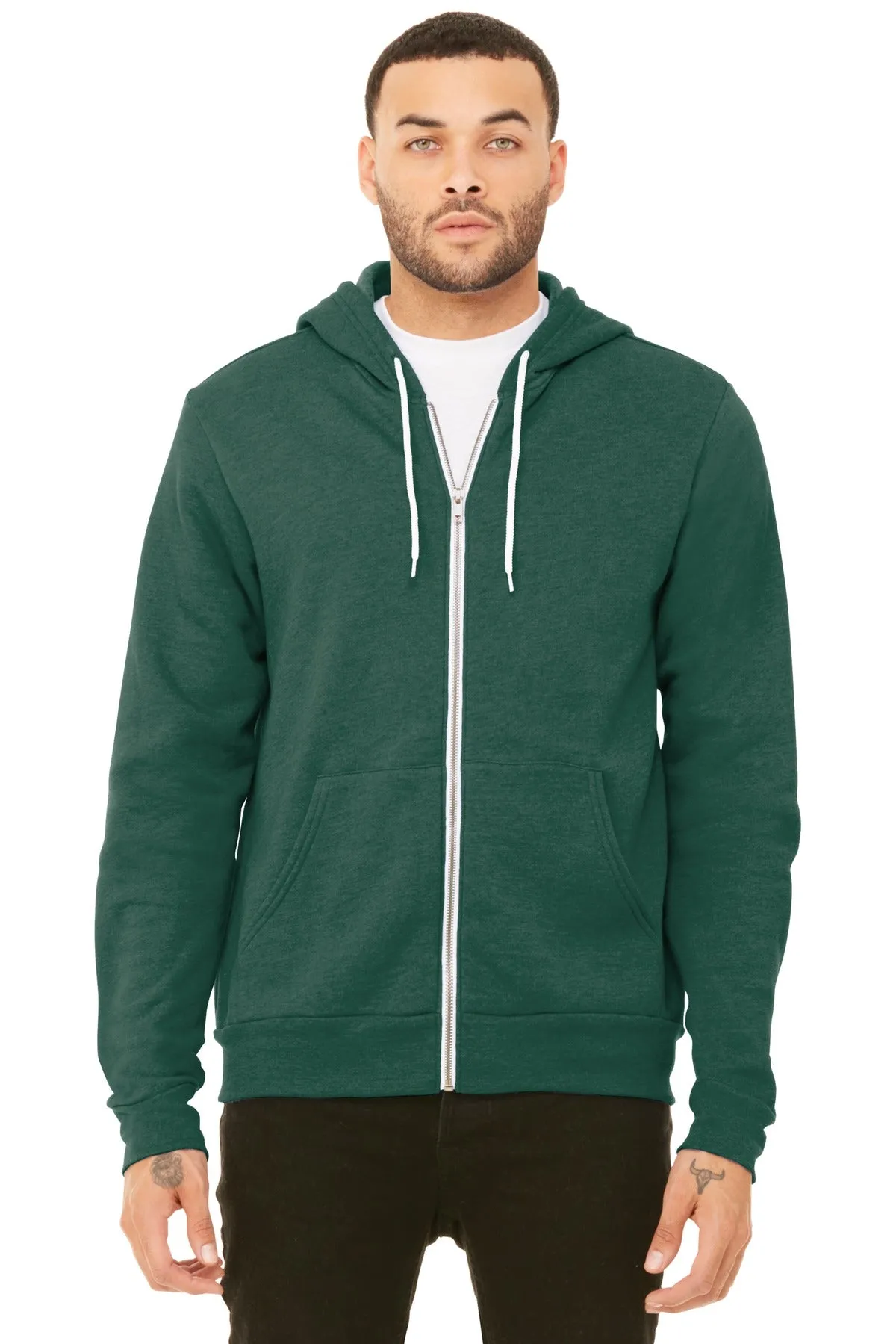 BELLA CANVAS Unisex Sponge Fleece Full-Zip Hoodie. BC3739