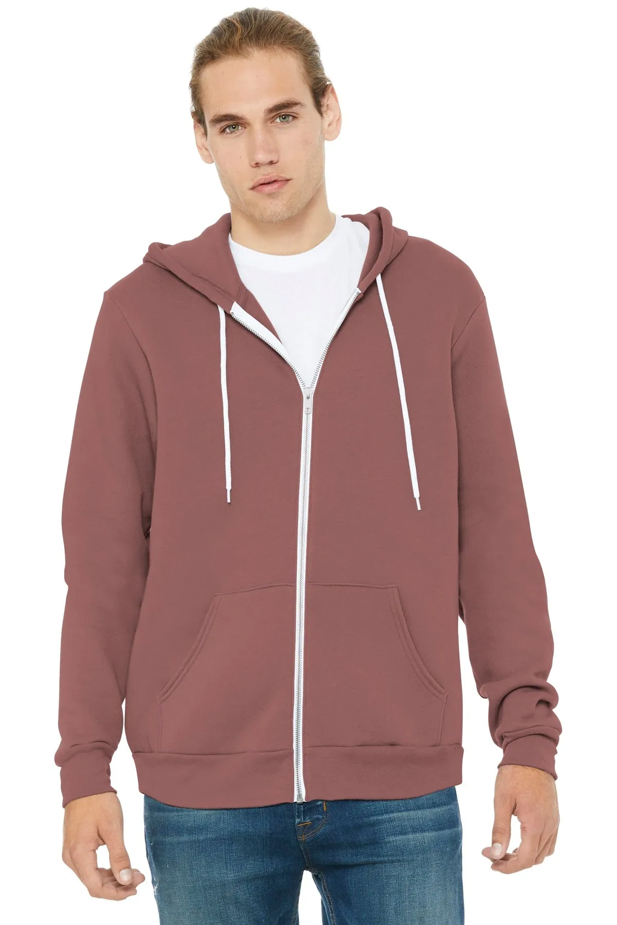 BELLA CANVAS Unisex Sponge Fleece Full-Zip Hoodie. BC3739