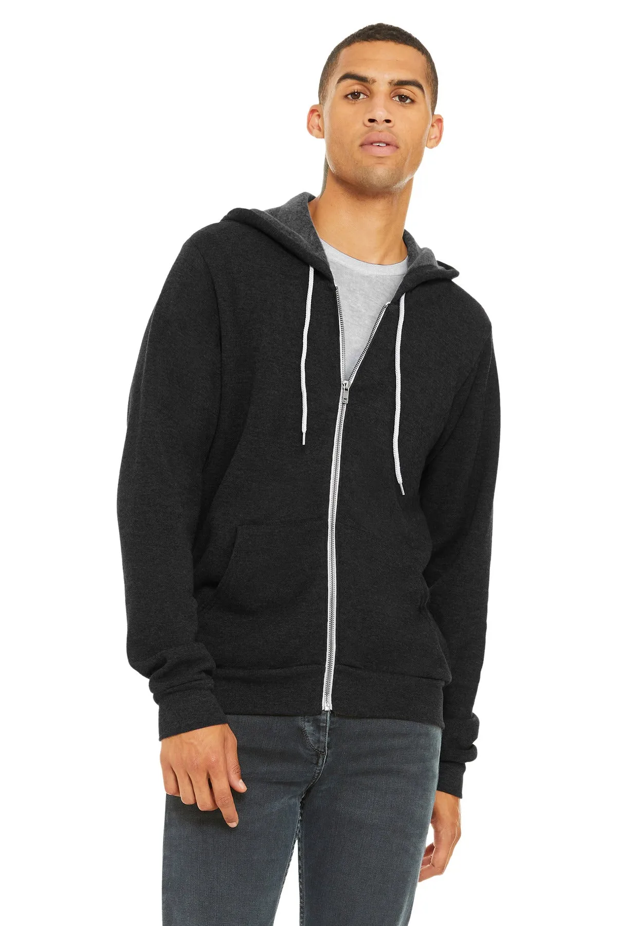 BELLA CANVAS Unisex Sponge Fleece Full-Zip Hoodie. BC3739