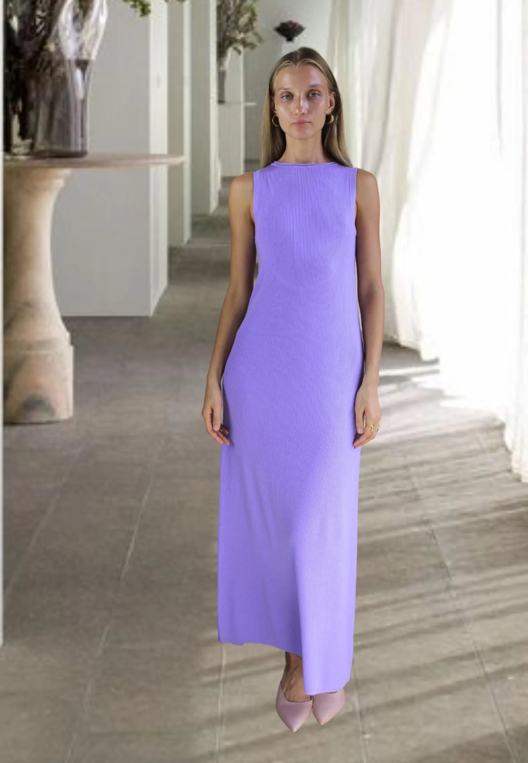 Bella Wool Lavender Dress