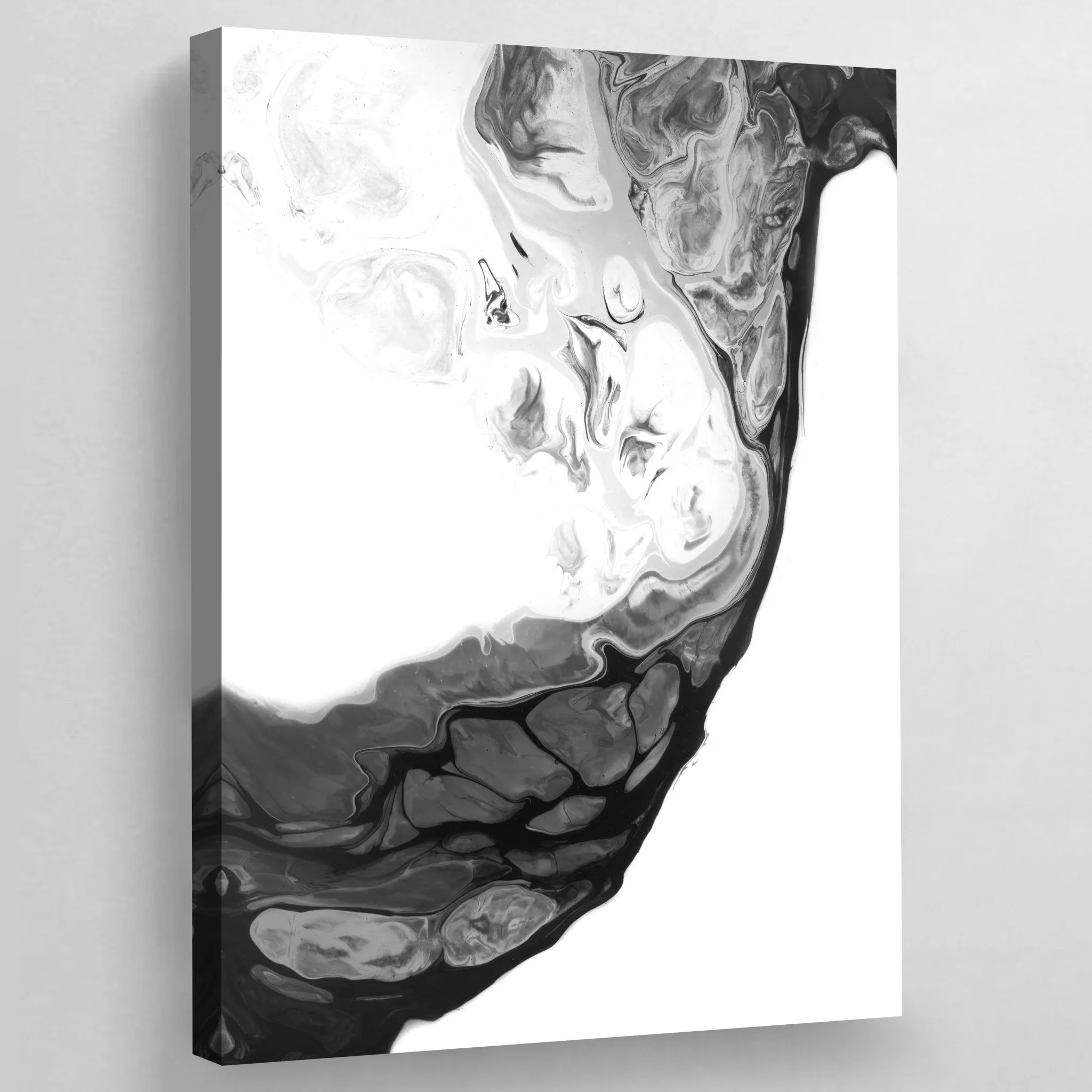 Black and White Marble Wall Art