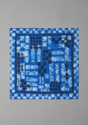 Block Print Batik Bandana | Azurite Blue