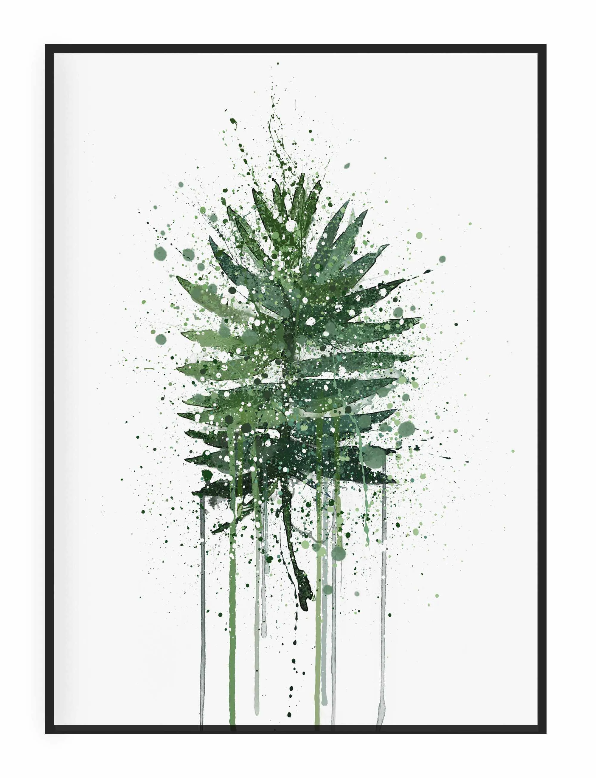 Botanical Wall Art Print 'Palm Leaf' - Plant Prints, Botanical Art Prints and Botanical Illustrations