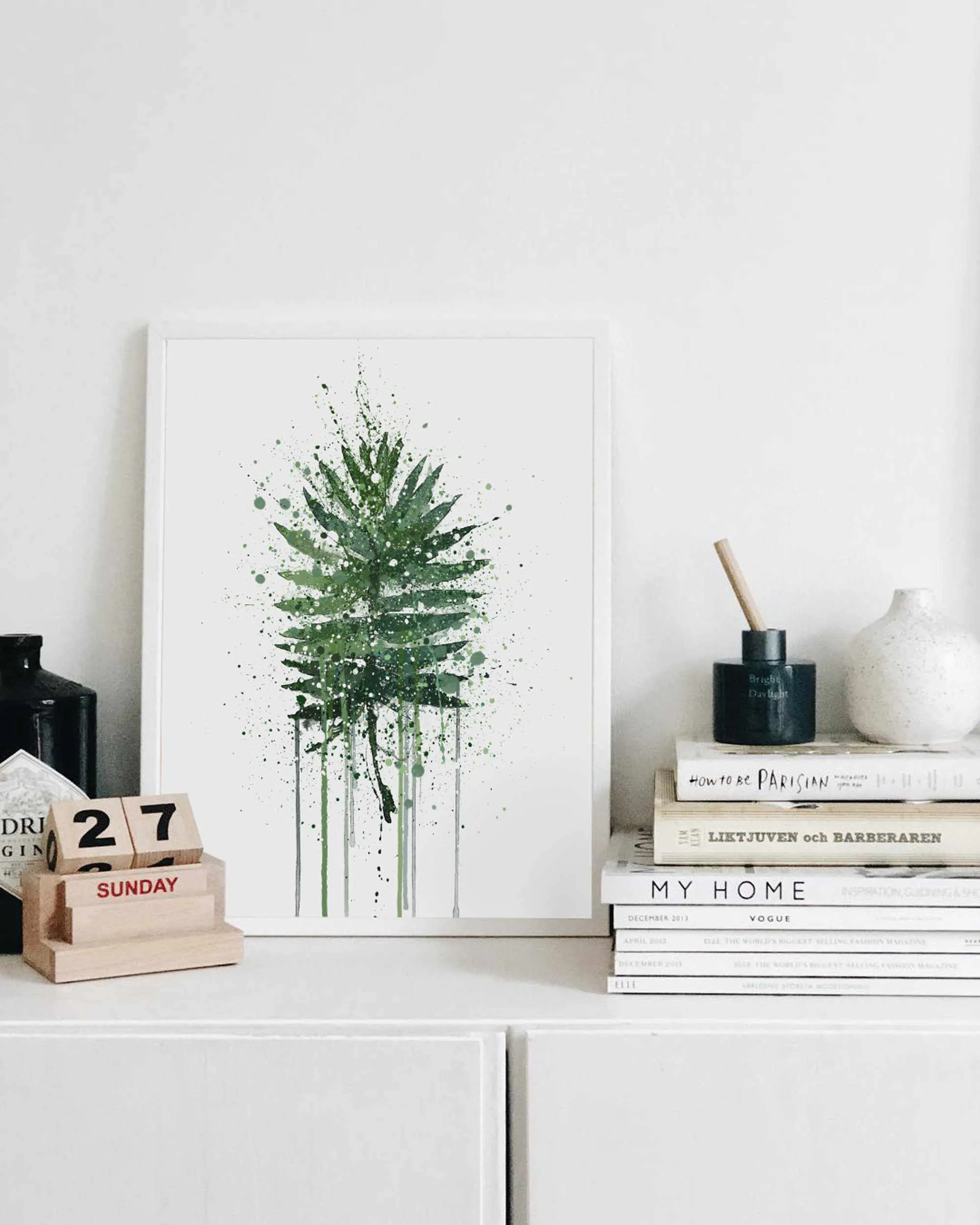 Botanical Wall Art Print 'Palm Leaf' - Plant Prints, Botanical Art Prints and Botanical Illustrations