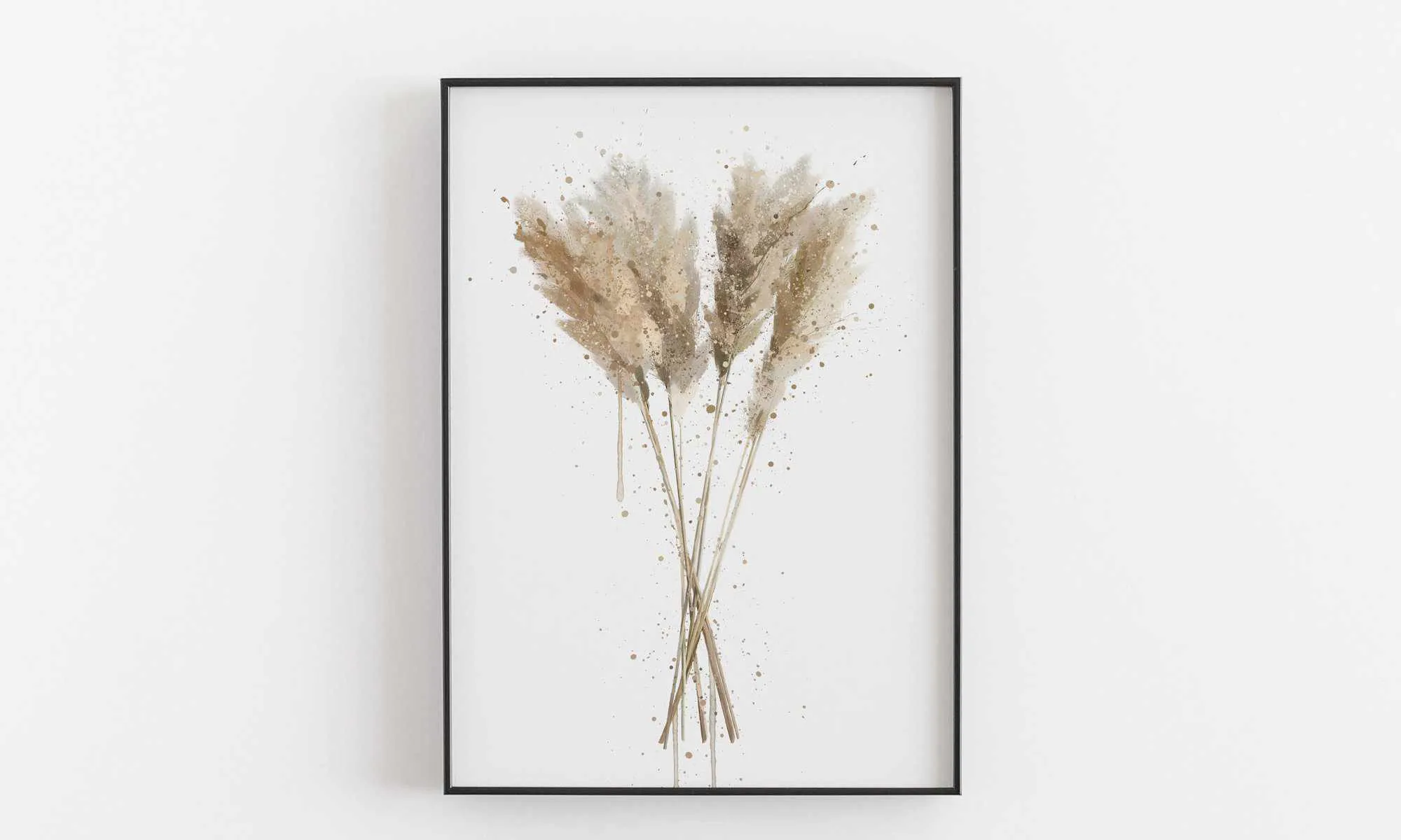 Botanical Wall Art Print 'Pampas Grass' - Plant Prints, Botanical Art Prints and Botanical Illustrations