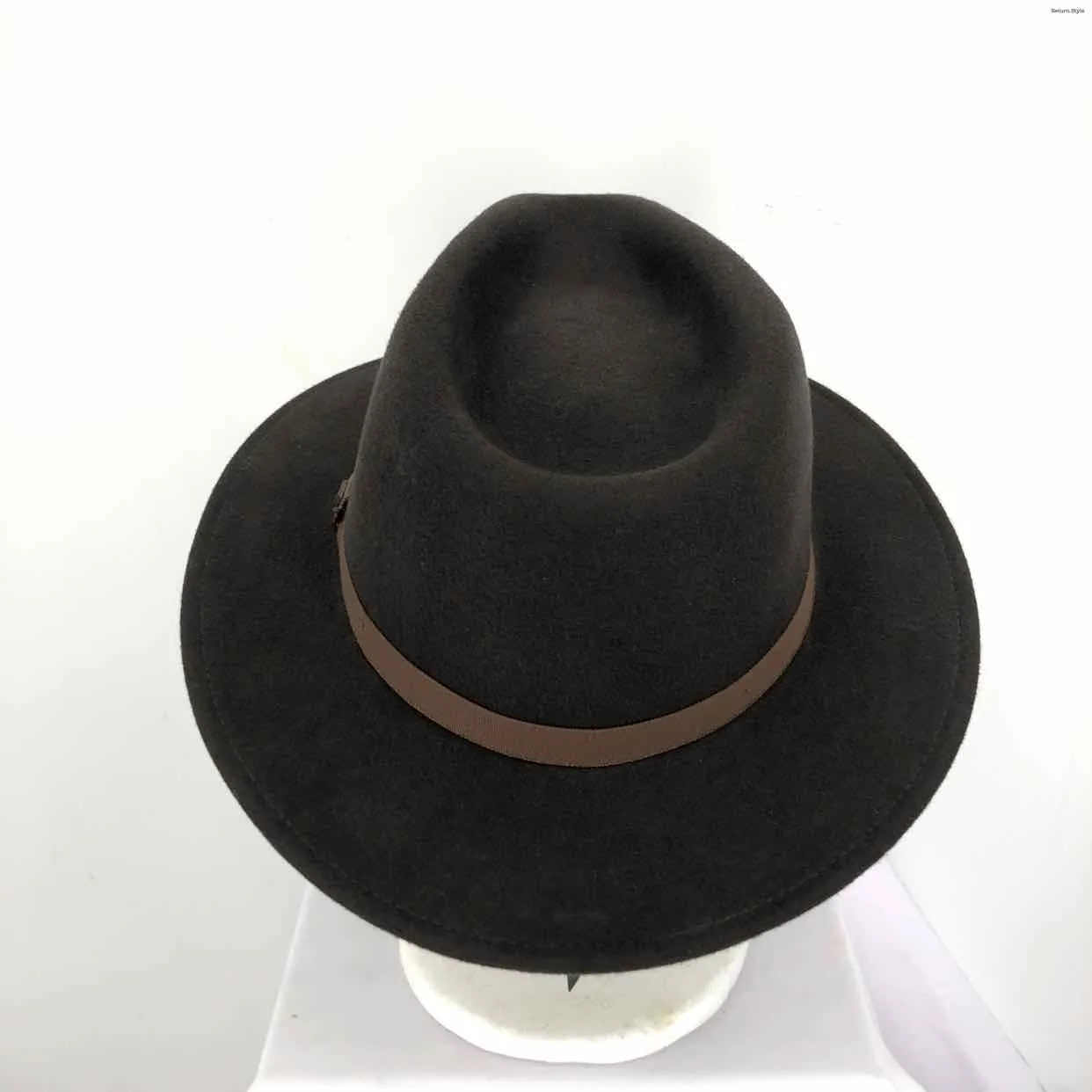 BRIXTON Brown Wool Has tag! Fedora Hat