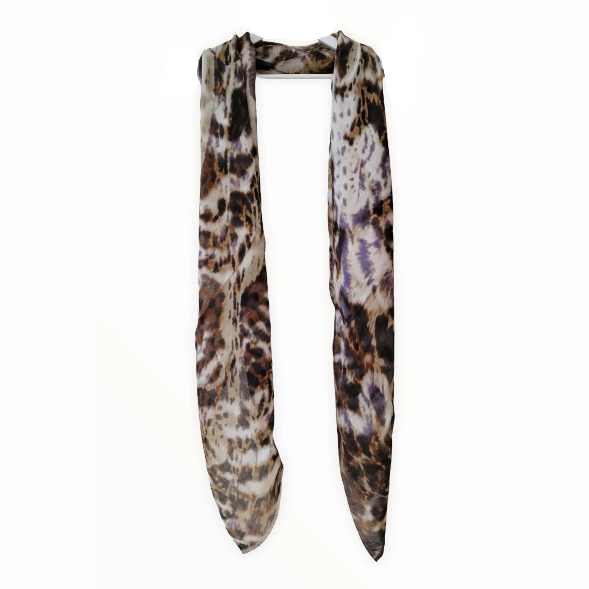 Brown Leopards | Crinkle Silk