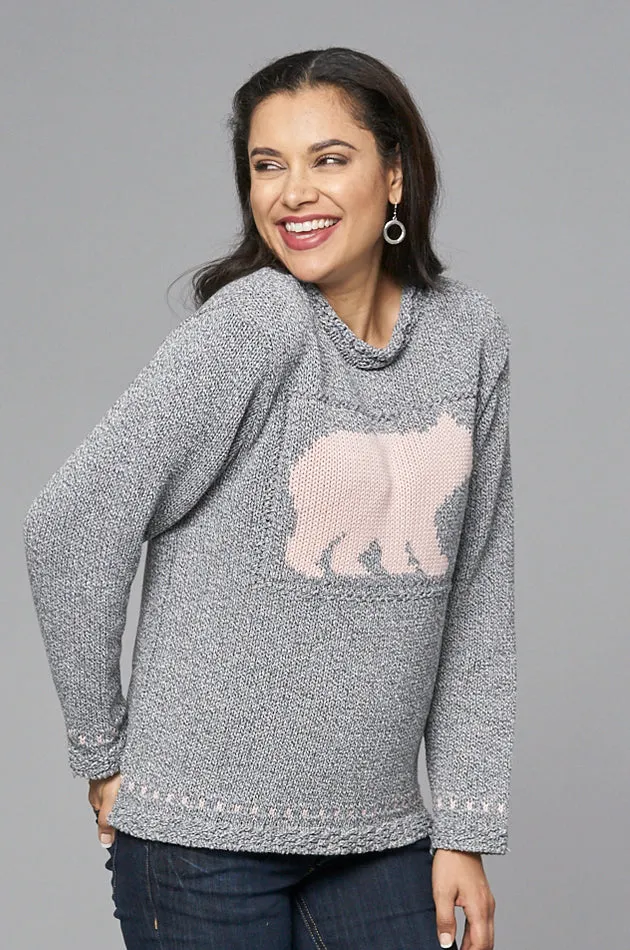 Eco-Friendly Canadiana Laurentian Bear Cotton Pullover Sweater