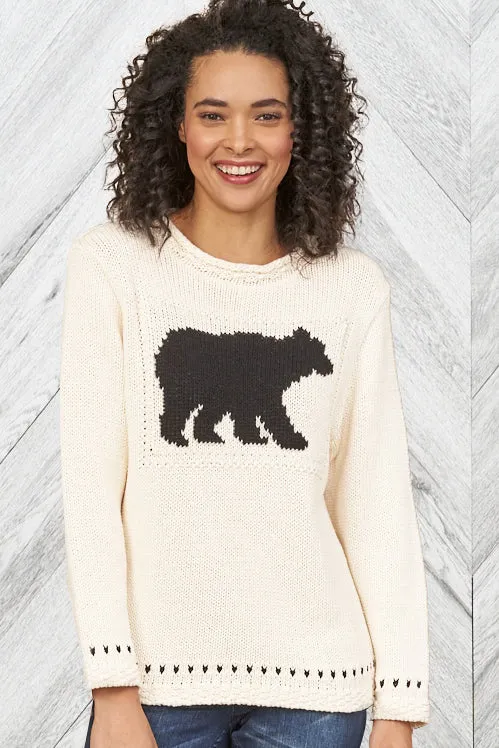 Eco-Friendly Canadiana Laurentian Bear Cotton Pullover Sweater