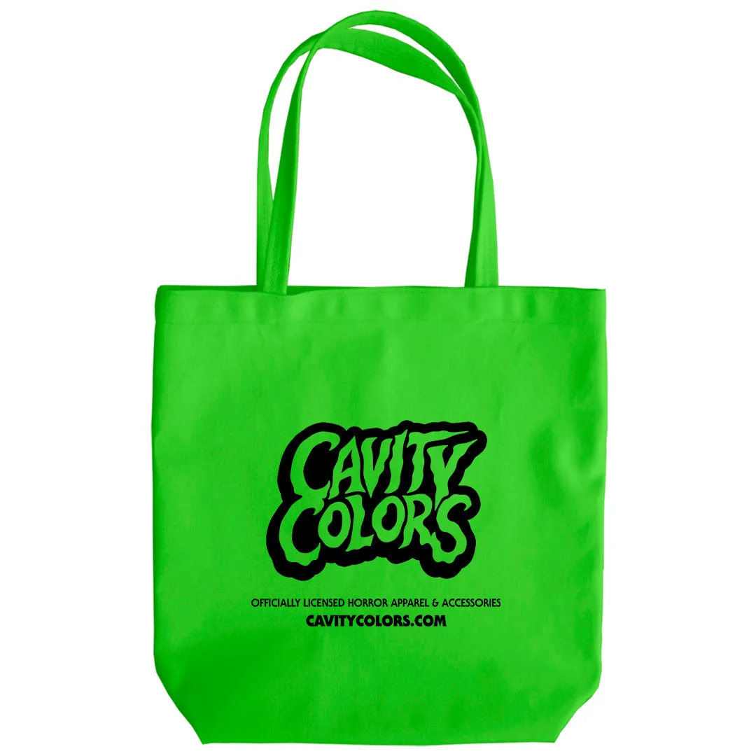 CAVITYCOLORS - TOTE BAG (SLIME GREEN)