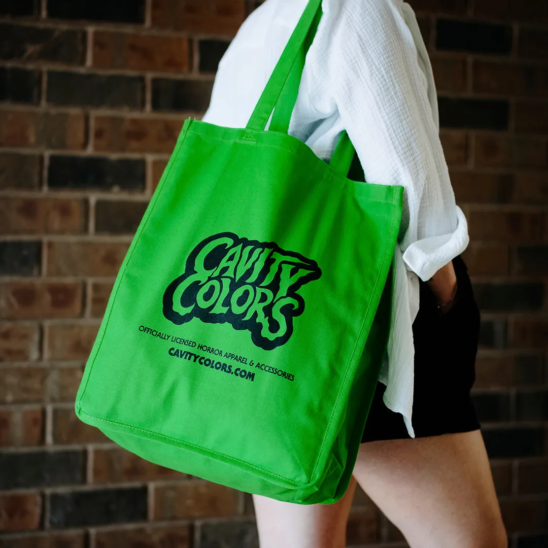 CAVITYCOLORS - TOTE BAG (SLIME GREEN)