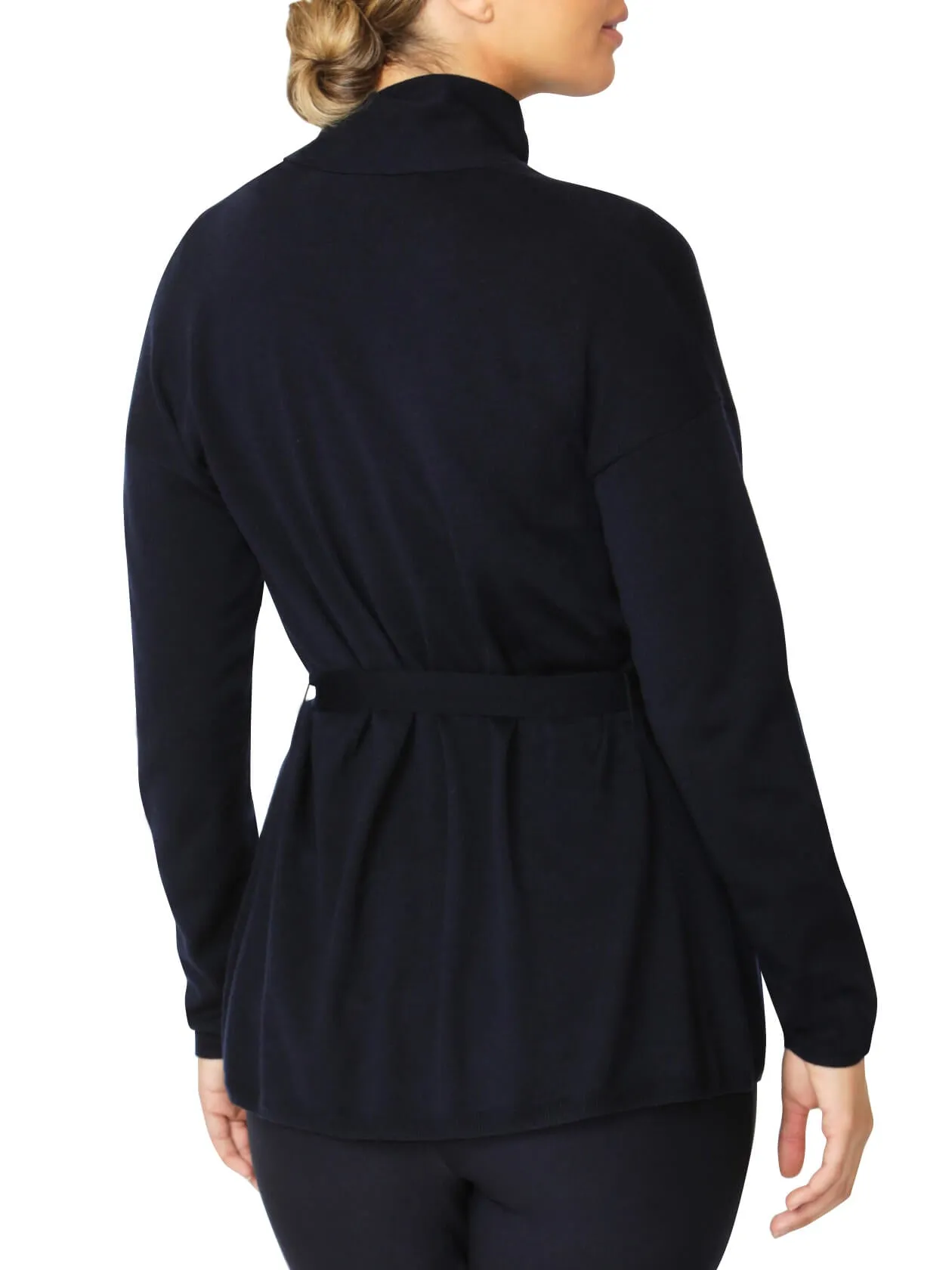 Chloe Navy Wrap Cardigan