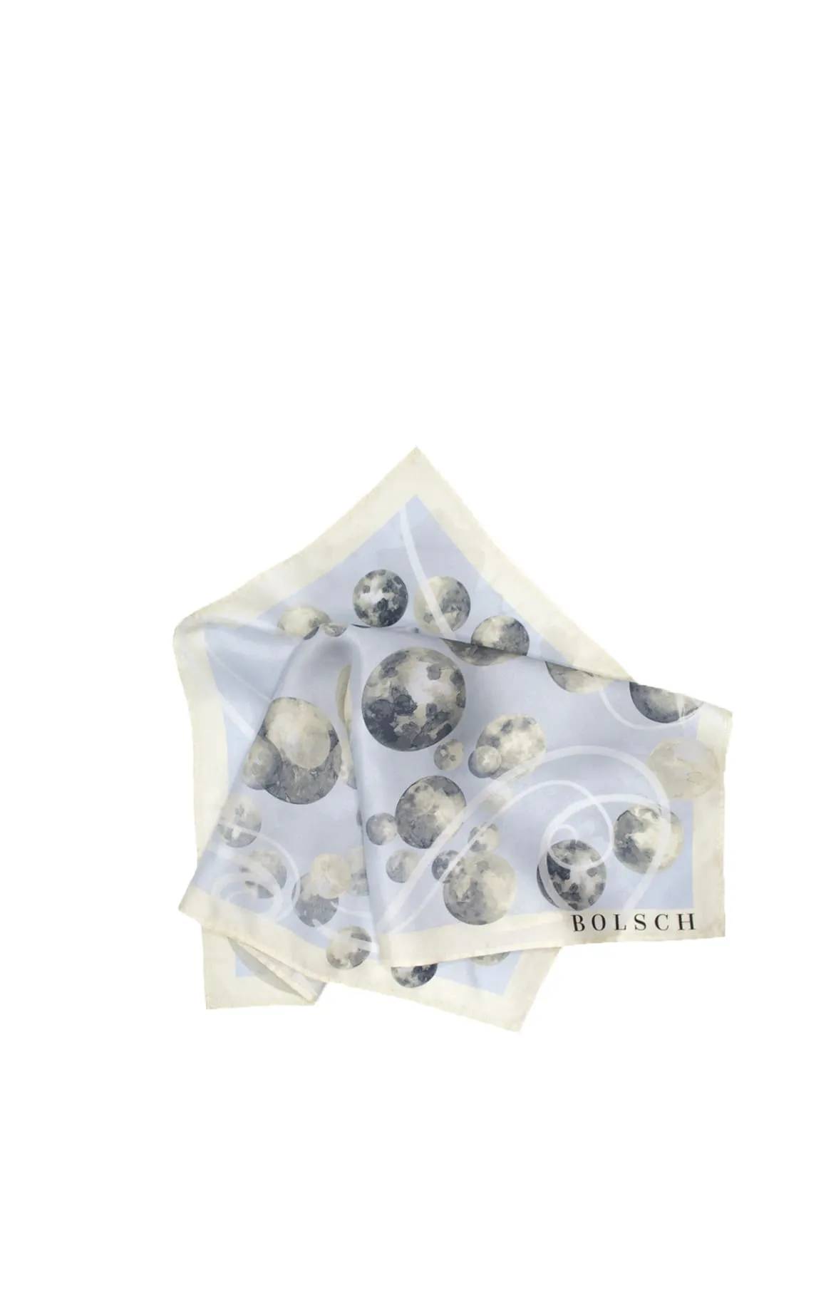 Ciclo Lunari Print Silk Square Scarf