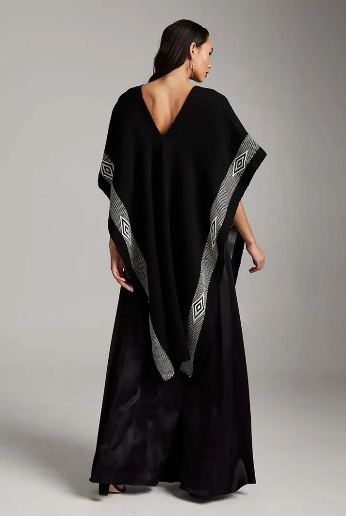 Diamante Merino Poncho