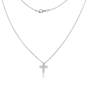 Diamond Cross Necklace (0.75 ct.) in 14K Gold